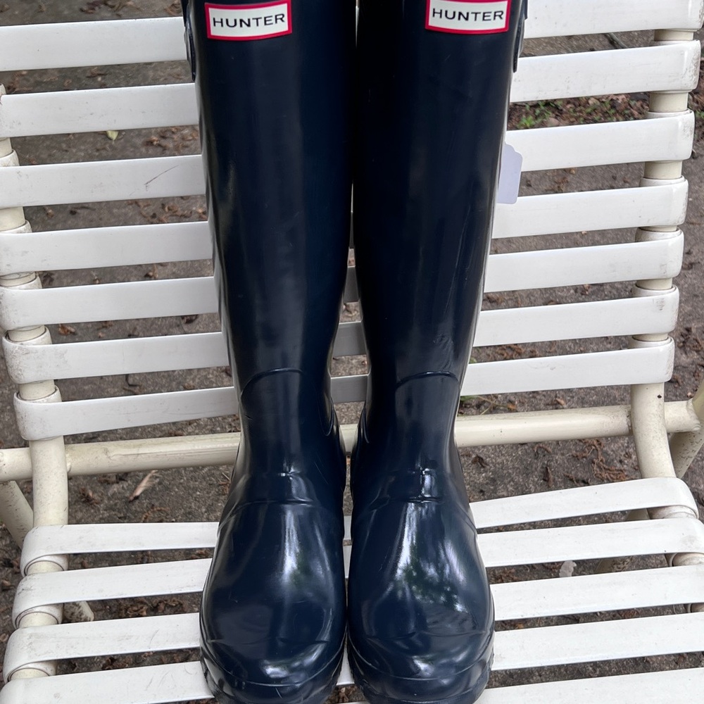 Hunter Classic Blue Rain Boots
